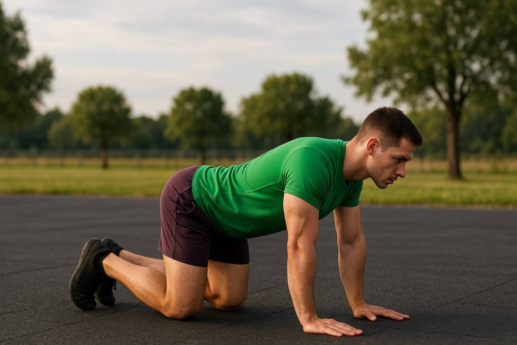 Bird dog starting position