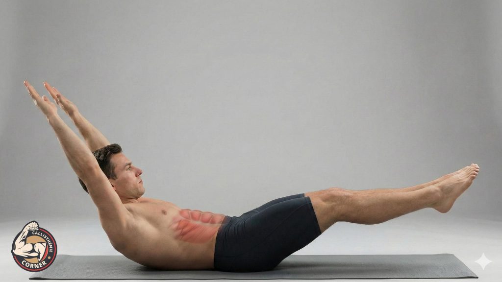 Hollow body hold exercise