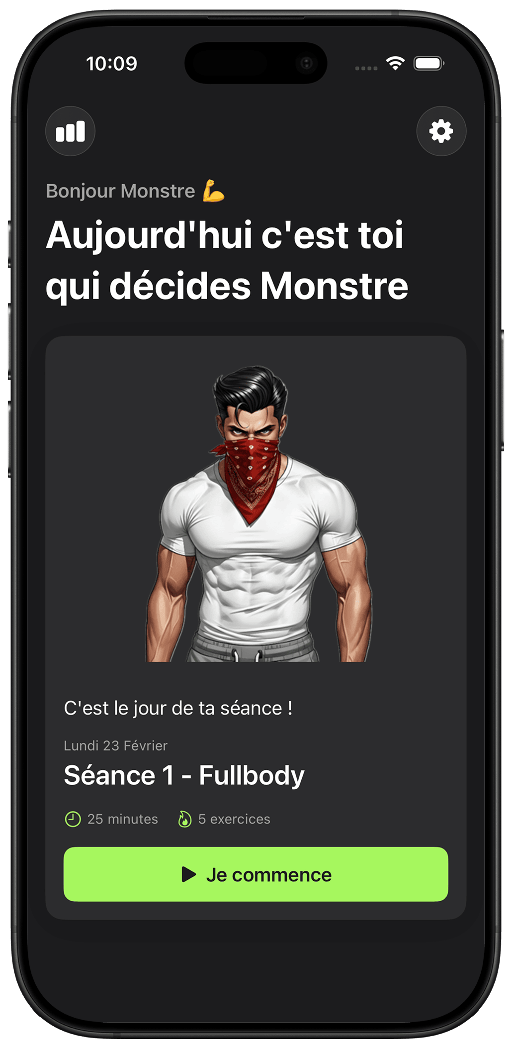 Calisthenics Corner app home screen